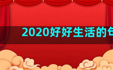 2020好好生活的句子